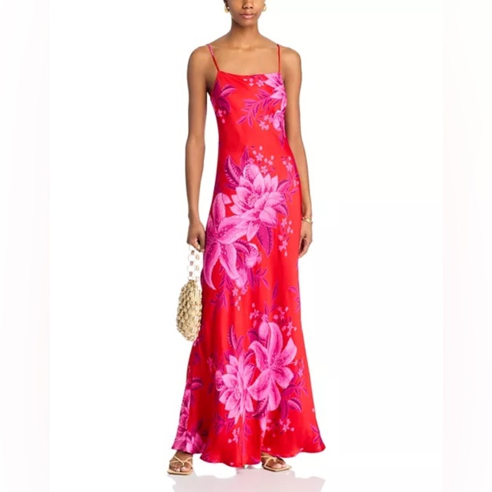 FARM Rio Summer Fruit Maxi Slip Dress Size L